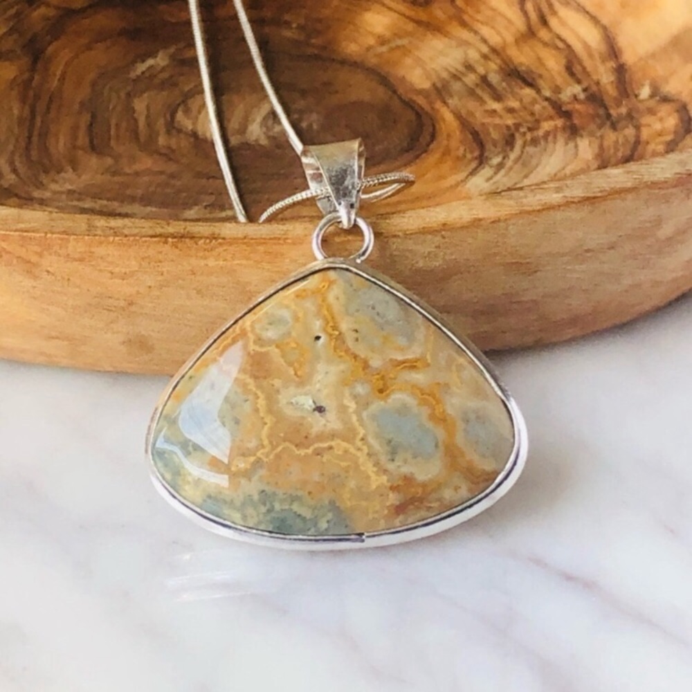 Mexican Lace Laguna Silver Necklace